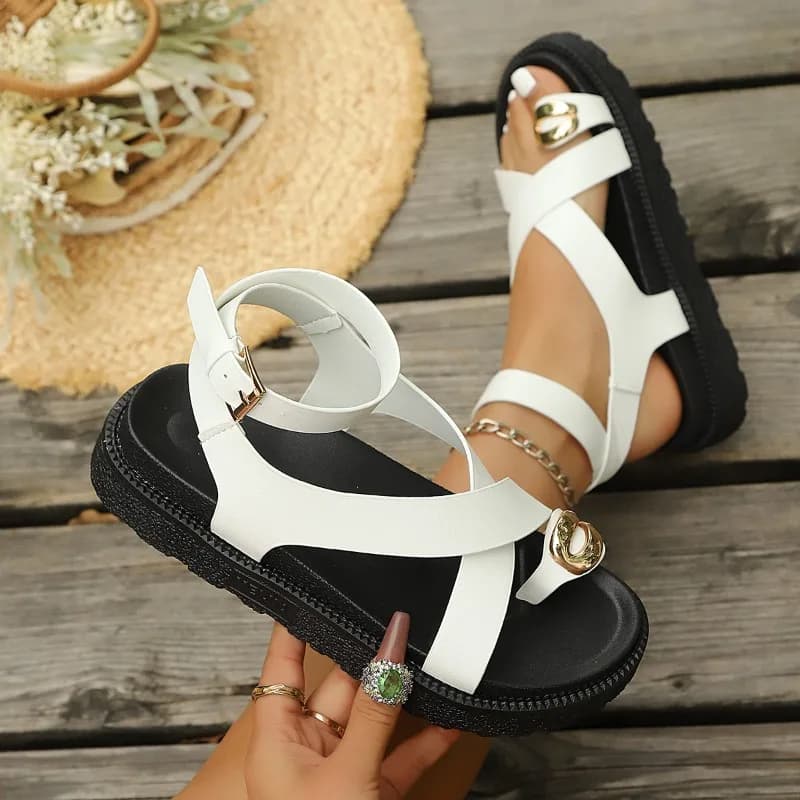 Sandali Casual Comodi da Donna alla Moda 2026 Nuovi Sandali Estivi con Suola Spessa Stile Romano Scarpe Femminili Casual Comode