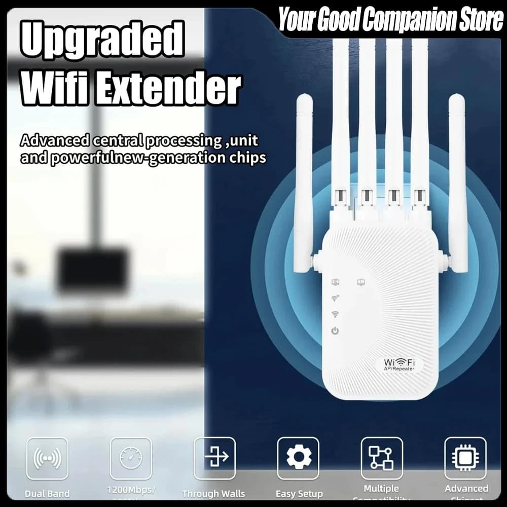 Ripetitore WiFi AC300 Dual Band 2.4G, Amplificatore di Segnale Wireless, Estensore di Rete 300Mbps, Router