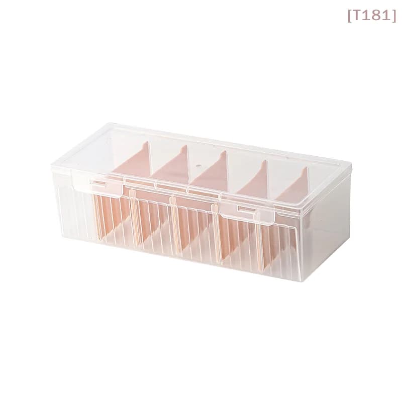 [E] Scatola organizer compartimentata in plastica trasparente da 1 pezzo, contiene oltre 550 carte da gioco, scatola portaoggetti con divisorio regolabile per carte