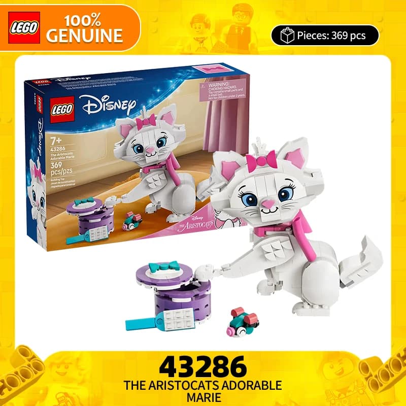 Blocchi Lego Serie Disney 43286 Avventura della Gatto Mary, Puzzle Giocattolo da Costruire, Regalo