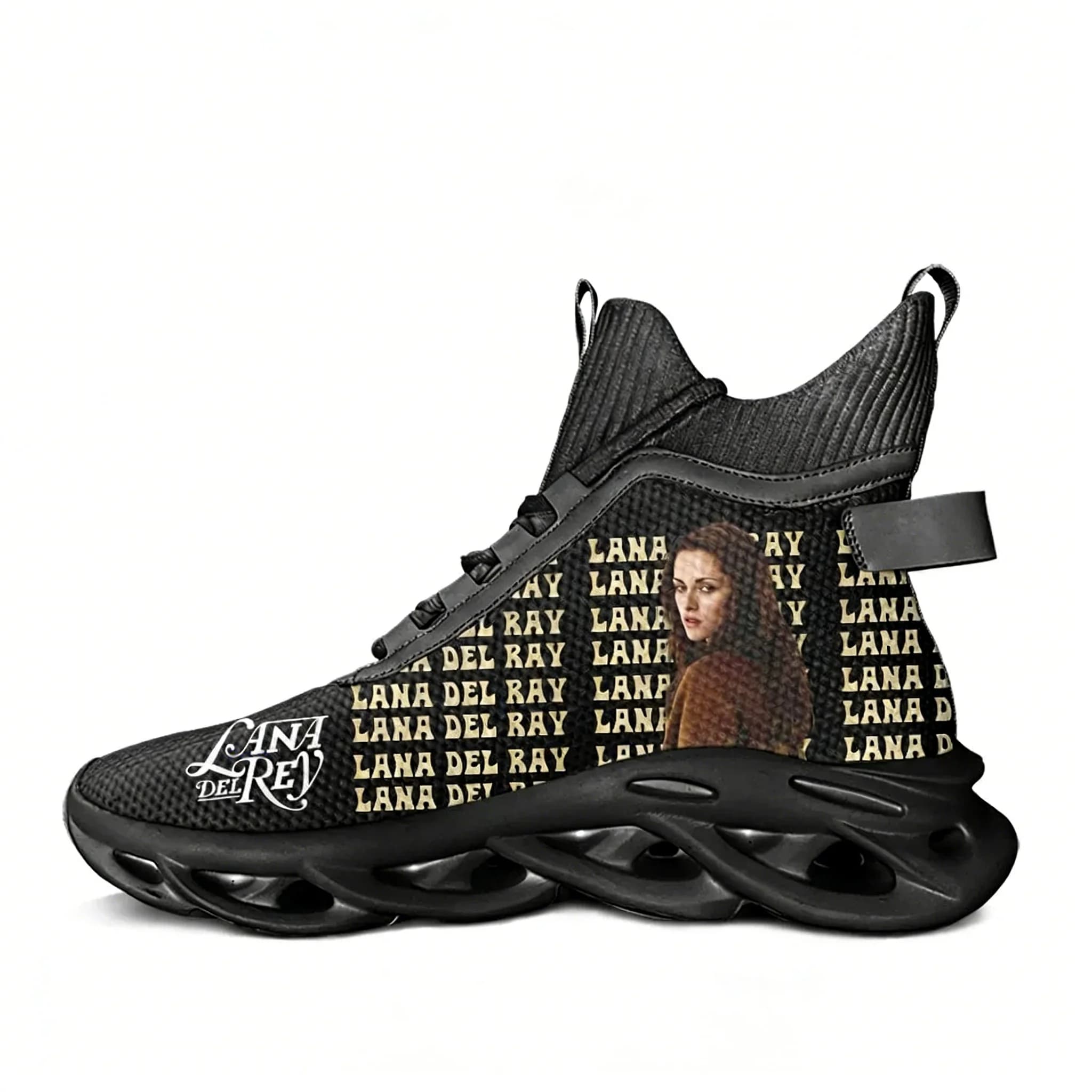 High Lana Del Rey Singer sneakers for men and women, trekking and travel sports shoes, running shoes, custom travel shoes