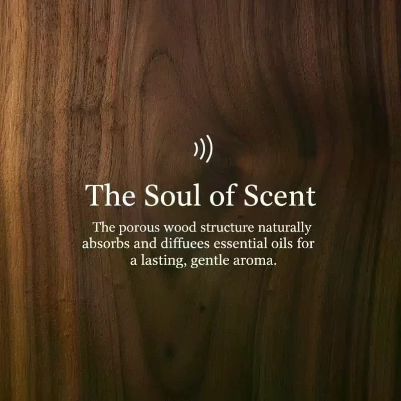 Essential Oil Diffuser Wooden 13 Fragrance Set for Bedroom Home Humidifier Calming Relaxation Improved Air Quality