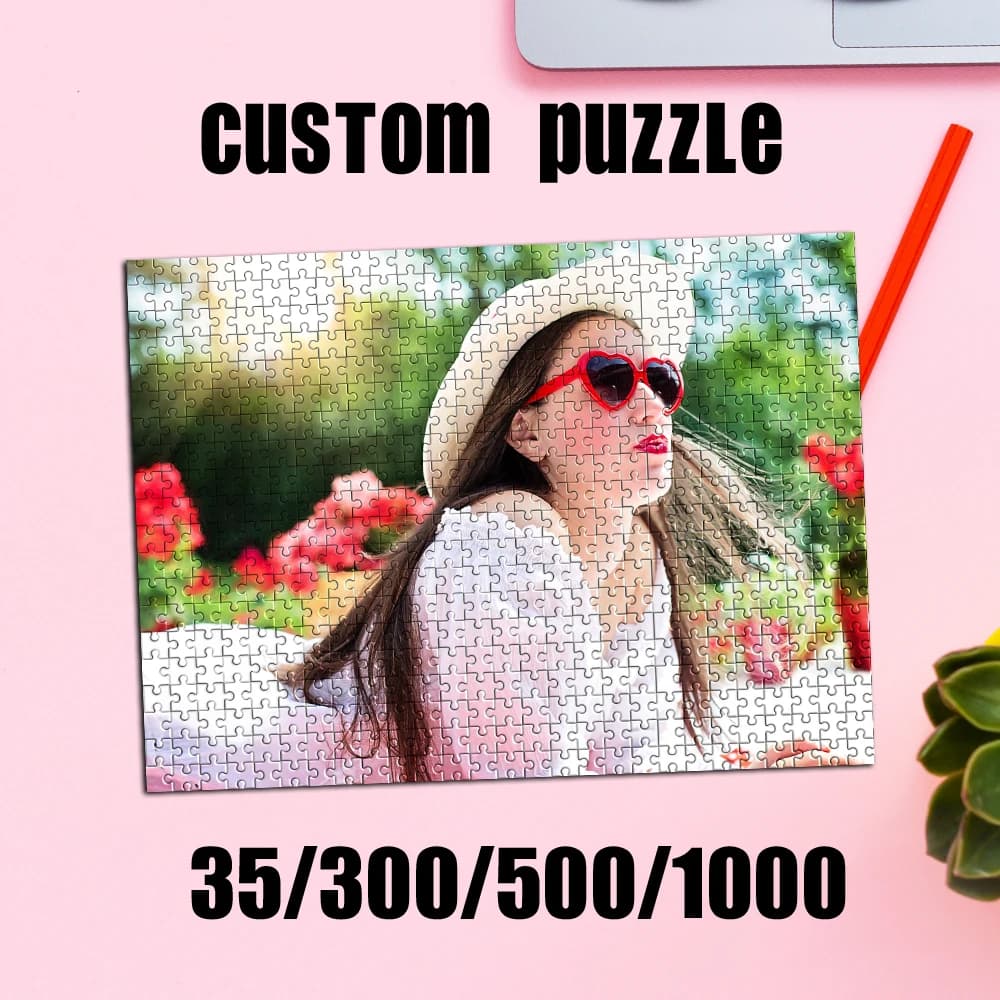 35/300/500/1000pcs Personalized Custom Photo Puzzle photo Couple Custom photo puzzle