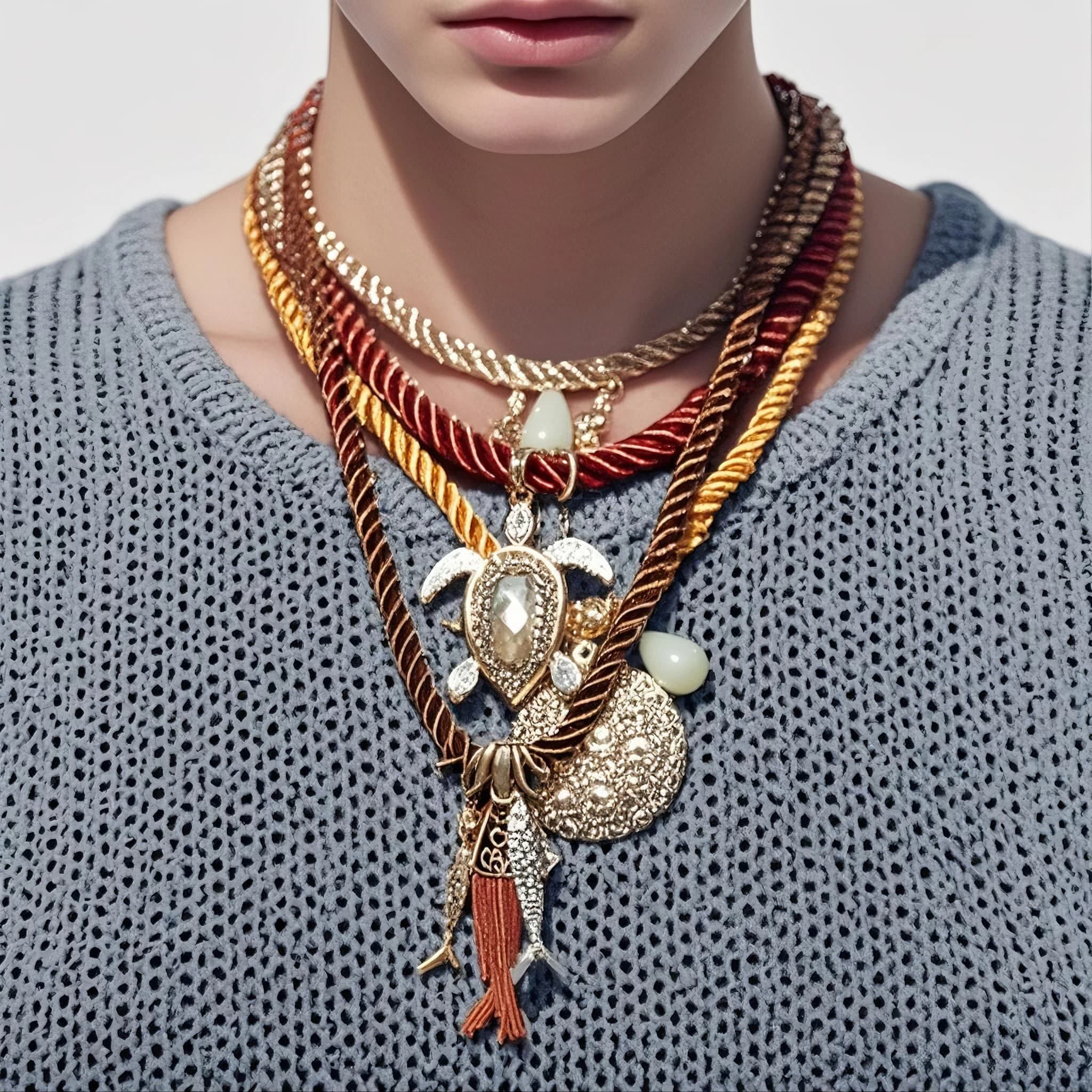 Boho Ocean Style Sea Turtle Fish-shaped Pendant Necklaces for Women Holiday Party Jewelry Gifts