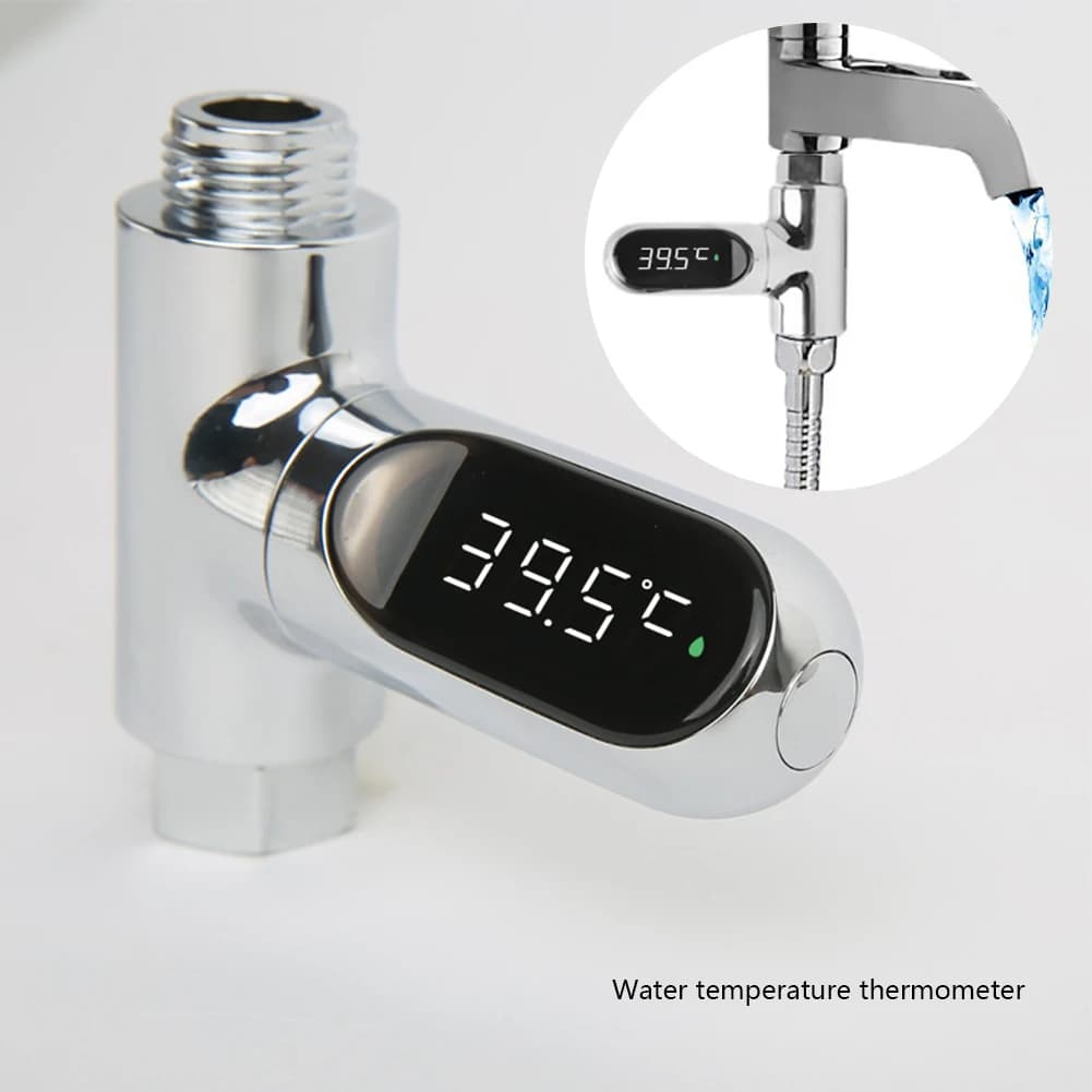 Termometro per Doccia e Bagno, Rotazione a 360 Gradi, Monitor Elettronico della Temperatura dell'Acqua per Bambini
