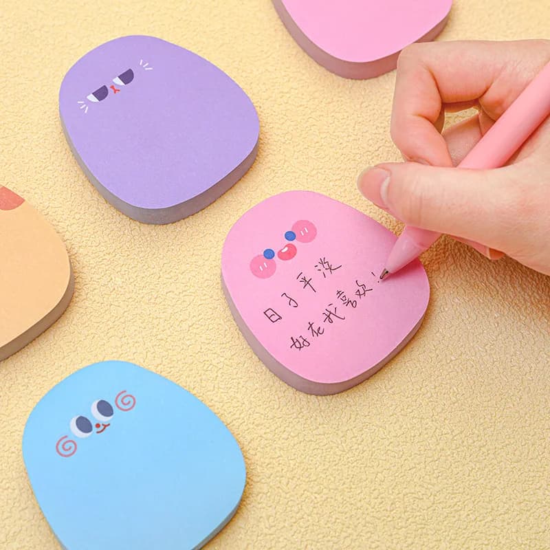 Stationery School Supplies Cartoon Candy Color Sticky Notes Memo Pad Office Self-Adhesive Sticker