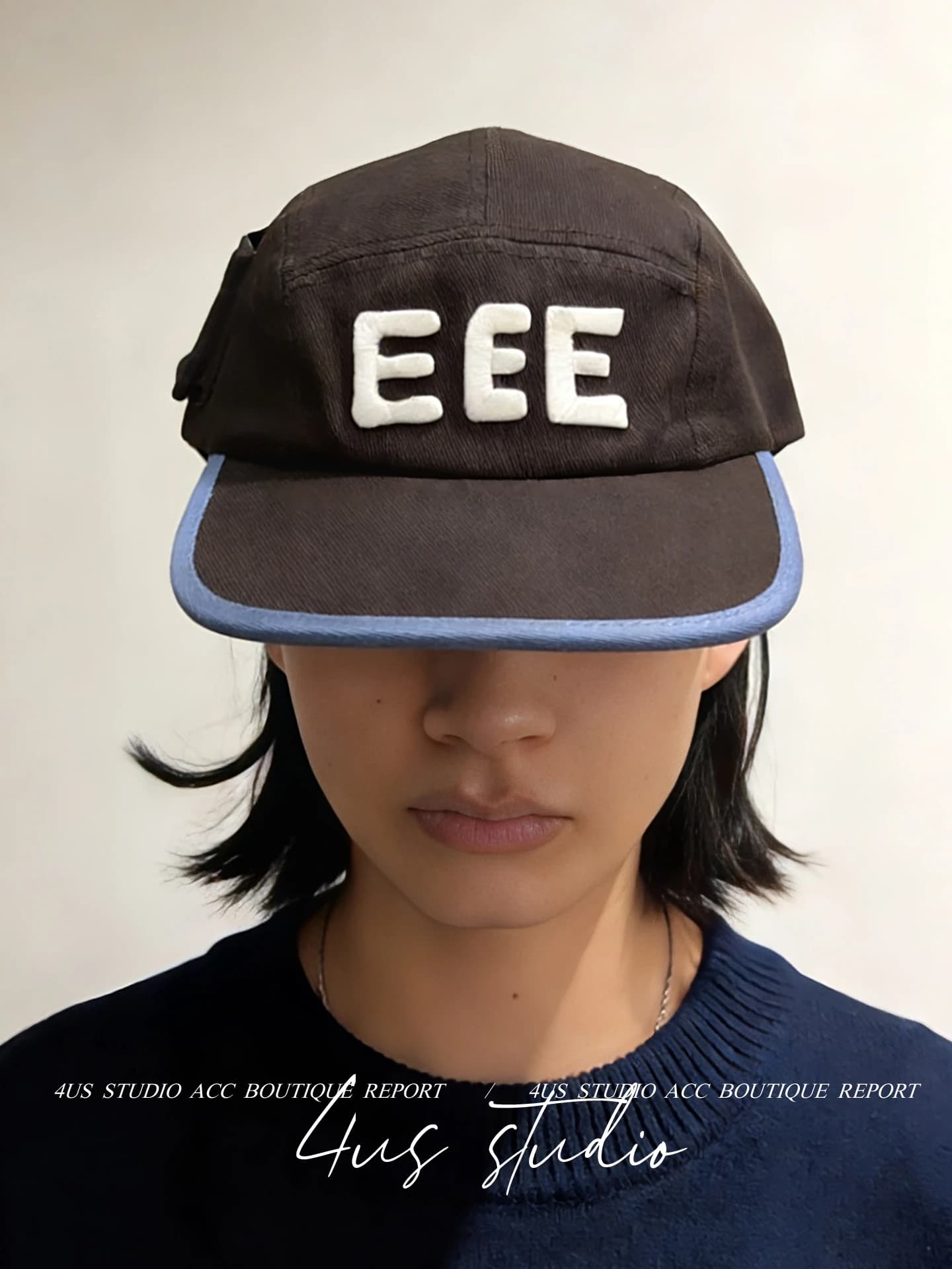 Spring New Wide Brim E Letter Embroidery Baseball Cap Unisex Soft Top Flat Brim Hat Street Style Sun Protection Cap for Men A...
