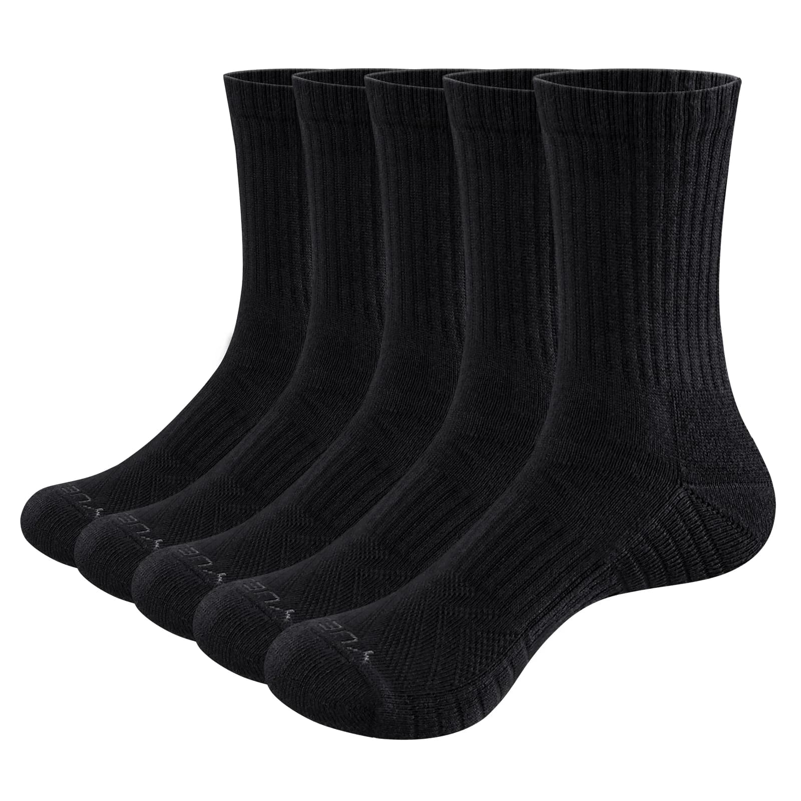 YUEDGE Uomo Spessore Cuscino in cotone traspirante Crew Sport all'aria aperta Escursionismo Calzini da trekking Calzini da lavoro per uomo 37-46 EU