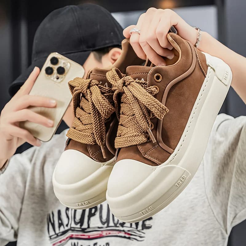 Sneakers Mens Shoes Pu Leather Summer Casual Sneakers Student Casual Shoes Low Top Women Man Vulcanize Shoes Spring Autumn