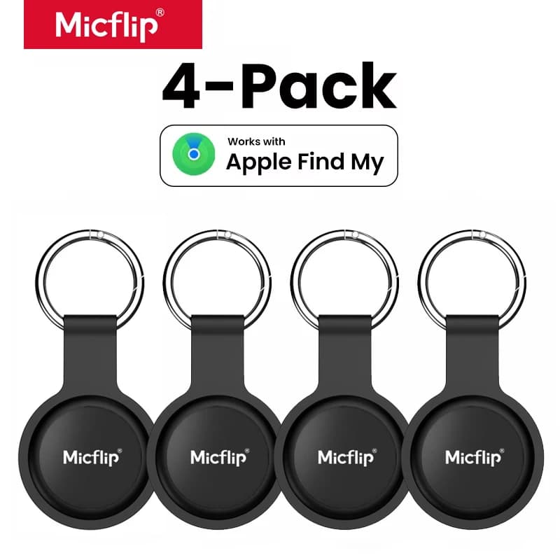 Micflip Finder Security SmartTrack Link Smart Tags with Apple Find my key Bluetooth GPS tracker for headphones MFi Bags Finder IOS