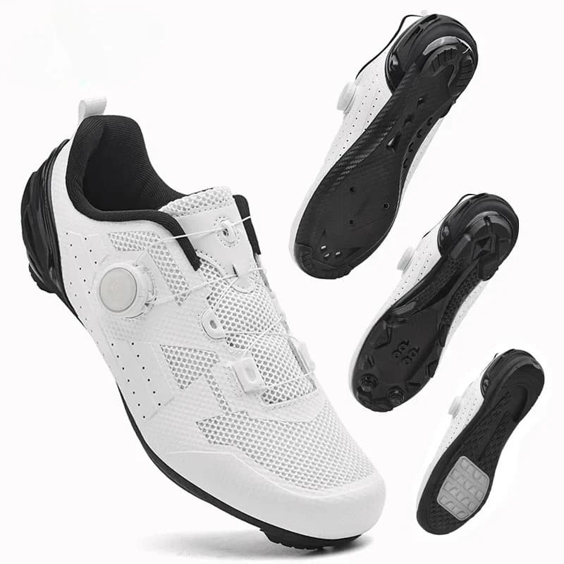 Scarpe da ciclismo su strada uomo traspirante estate tacchetta autobloccante scarpa da mountain bike antiscivolo sneaker da corsa spd da uomo leggera