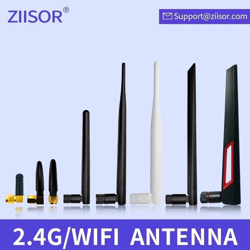 ZIISOR 5 pz. Antenna omnidirezionale SMA da 2,4 GHz, antenna per router WiFi per modulo modem ripetitore DTU