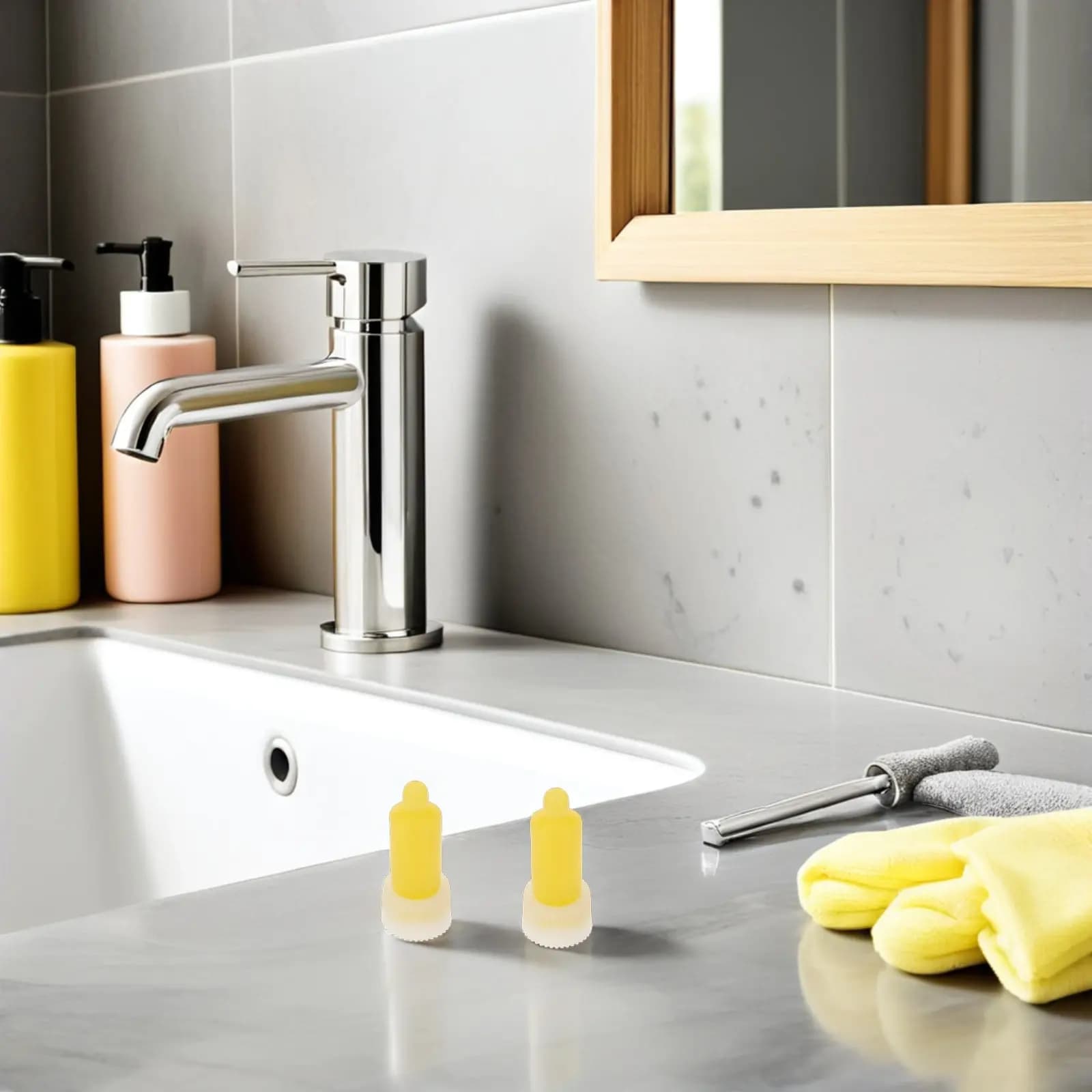 2 Pezzi Testina di Ricambio per Dispenser Sapone a Pompa per Hotel, Bagno, Cucina, Dispenser di Sapone Liquido e Lozione da Parete, in Gomma Anti-perdita