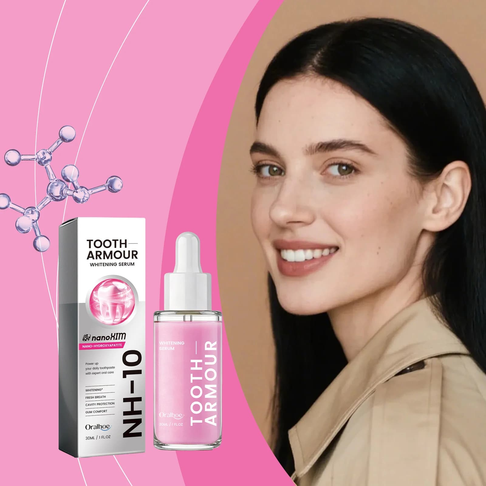 Teeth Whitening Serum Deep Cleaning Teeth Brightening Enamel Fresh Breath Improve Oral Comfort Remove Bad Breath Teeth Essence
