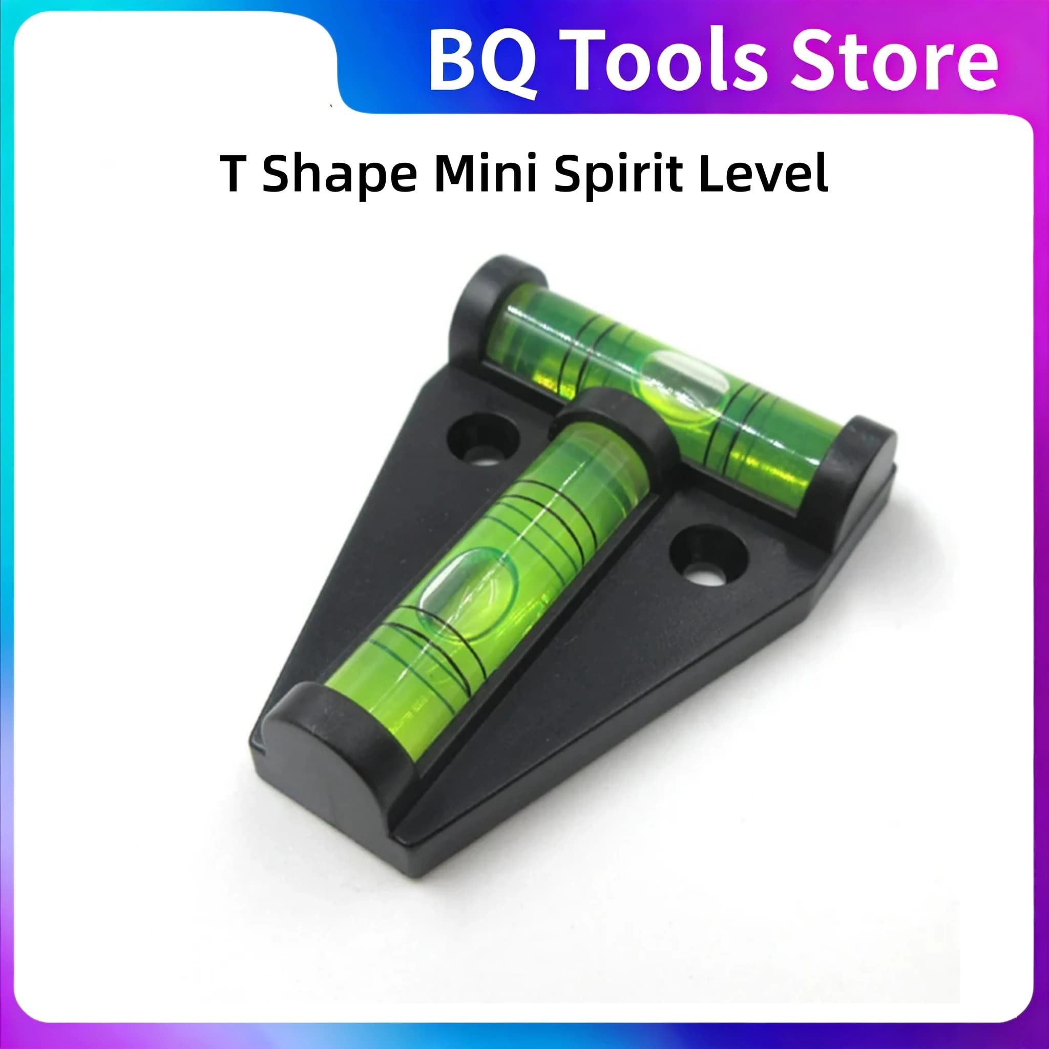 2 Way Mini Spirit Level T-Shaped Horizontal Bubble Horizontal Measurement Tools Mini Spirit Level 44*58*13mm