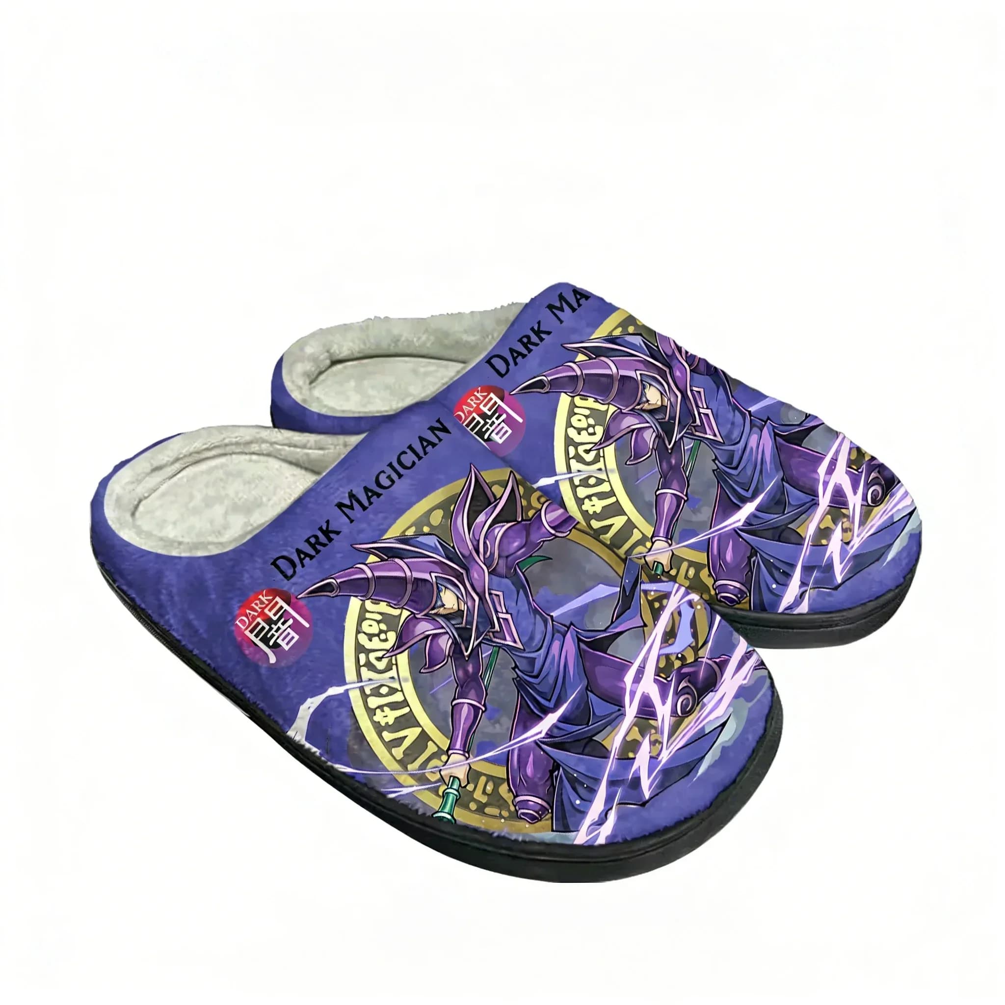 Pantofole Termiche Personalizzate Yu-Gi-Oh Yami Mutou Millennium Puzzle in Cotone, Ciabatte Peluche Calde da Uomo e Donna