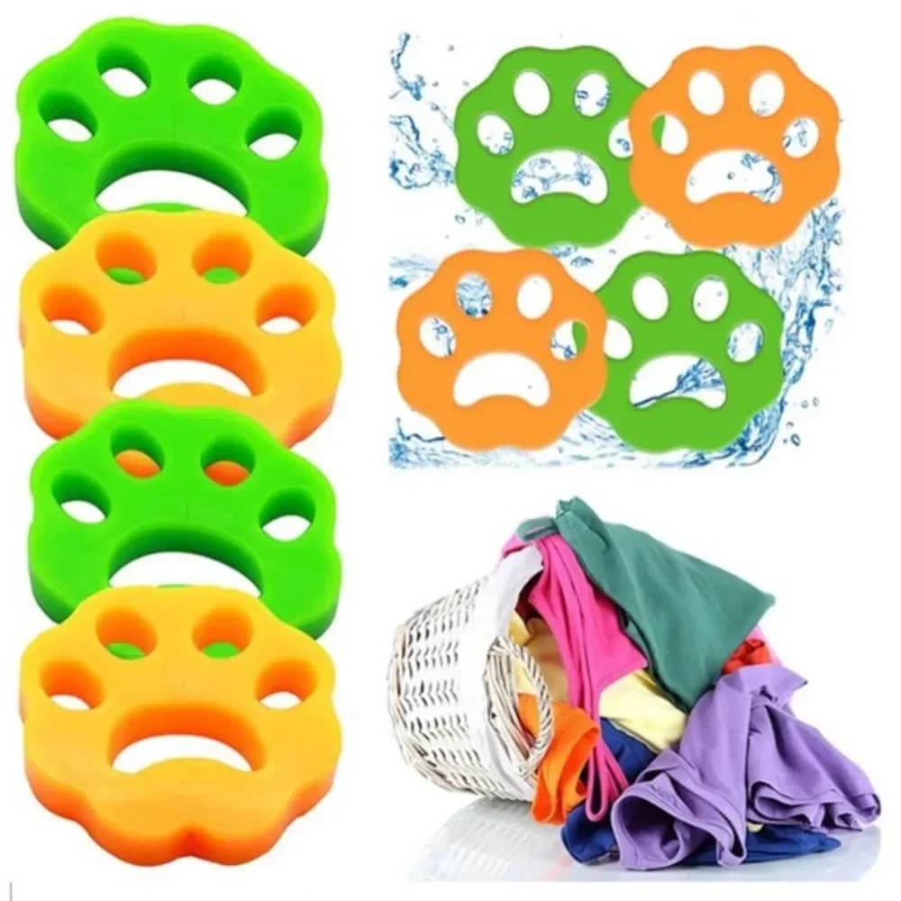Morbido Silicone Pet Hair Remover Tipo di Artiglio Vestiti Riutilizzabili Pulizia Spazzola per pelucchi per Cat Dog Fur Collector Lavanderia Asciugatrice Catcher