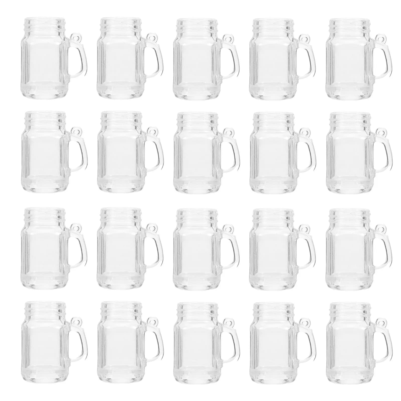 20Sets Miniature Milk Tea Cup Charms DIY Jewelry Making Supplies Keychain Pendants Earring Components Craft Decor Mini House