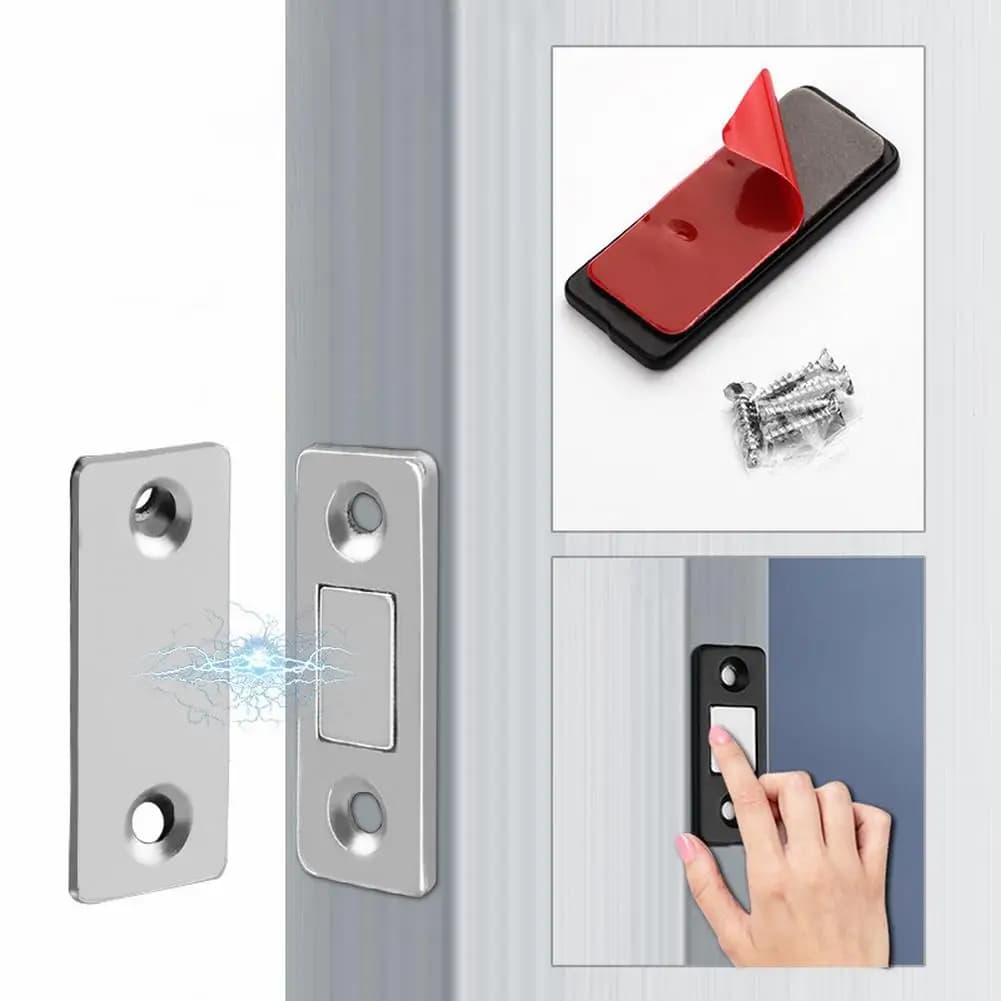 Strong magnetic door lock for cabinet door, lock for furniture doors, magnetic lock for wardrobe, suction tool for ultra magnetic door