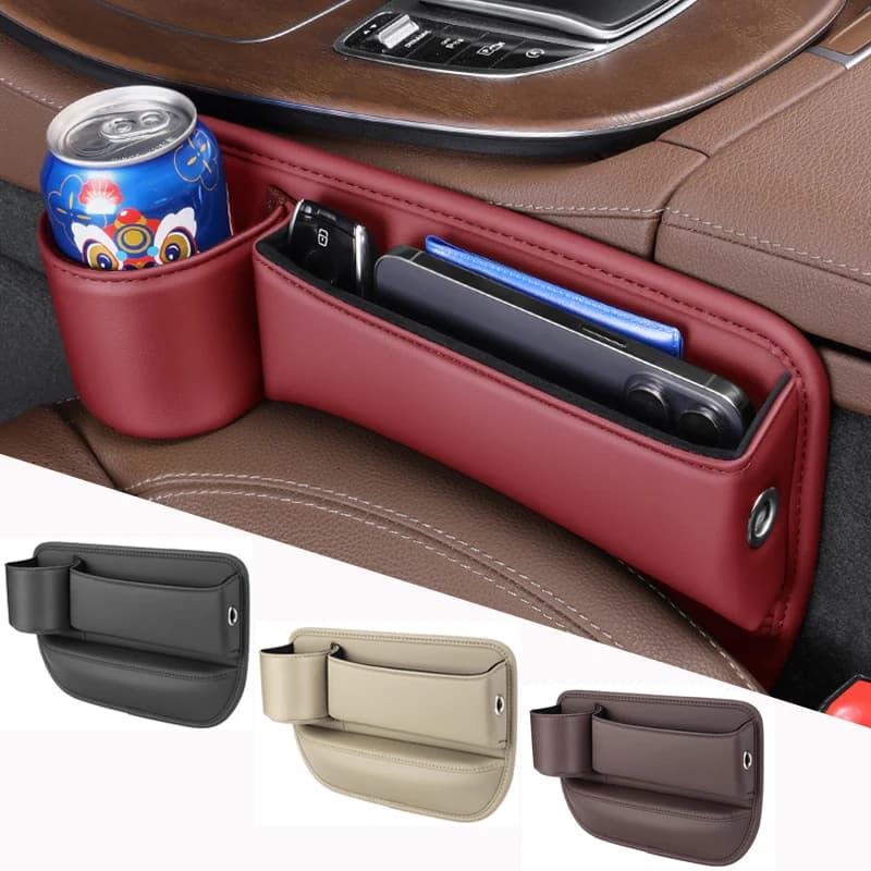 Seggiolino auto Gap Organizer Scatola portaoggetti Tasca multifunzione Portafoglio universale Chiavi Porta carte Tazza Porta telefono Accessori interni auto