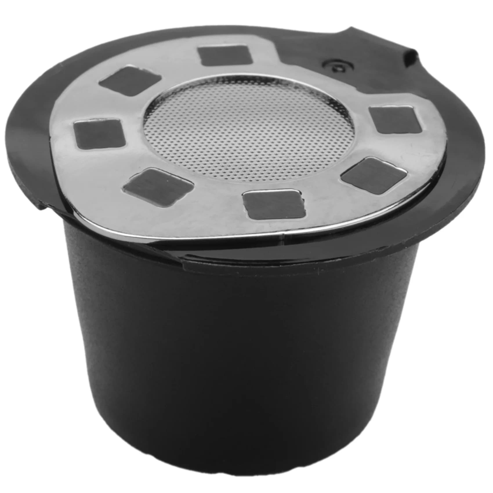 A84G-6 Pcs Reusable Refillable Refill Coffee Capsule Pod Filter Baskets Compatible With For Nespresso Machines Brewer Maker