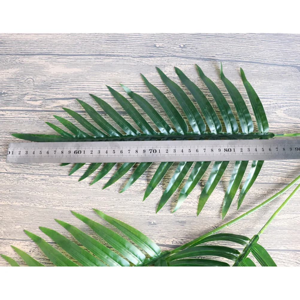 1Pcs Exquisite Handmade Artificial Green Leaf Branch for Farmhouse Wedding Decor Home Office Decoration Plant Photo Props