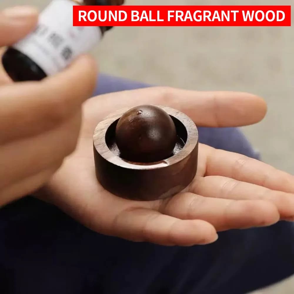 Wooden Essential Oil Diffusers - Spherical Design Natural Fragrance Dispersion Bedroom Decor Diffuser for Room Bedroom Fragrance