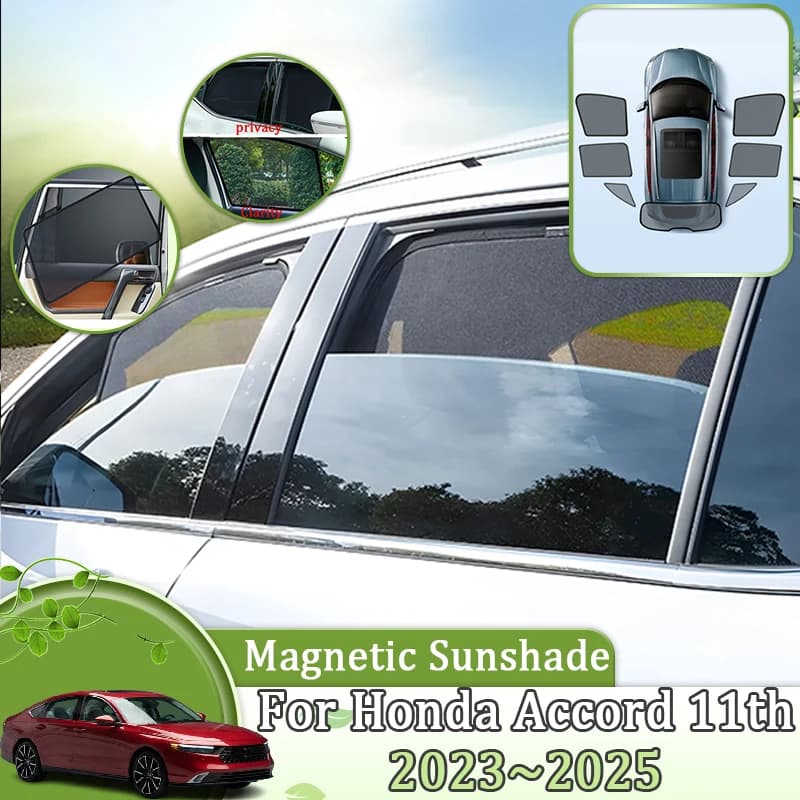 Per Honda Accord 11th CY 2023 2024 2025 Maglia magnetica Parasole Parabrezza Isolante termico Visiera Anti-UV Strumento Accessori auto