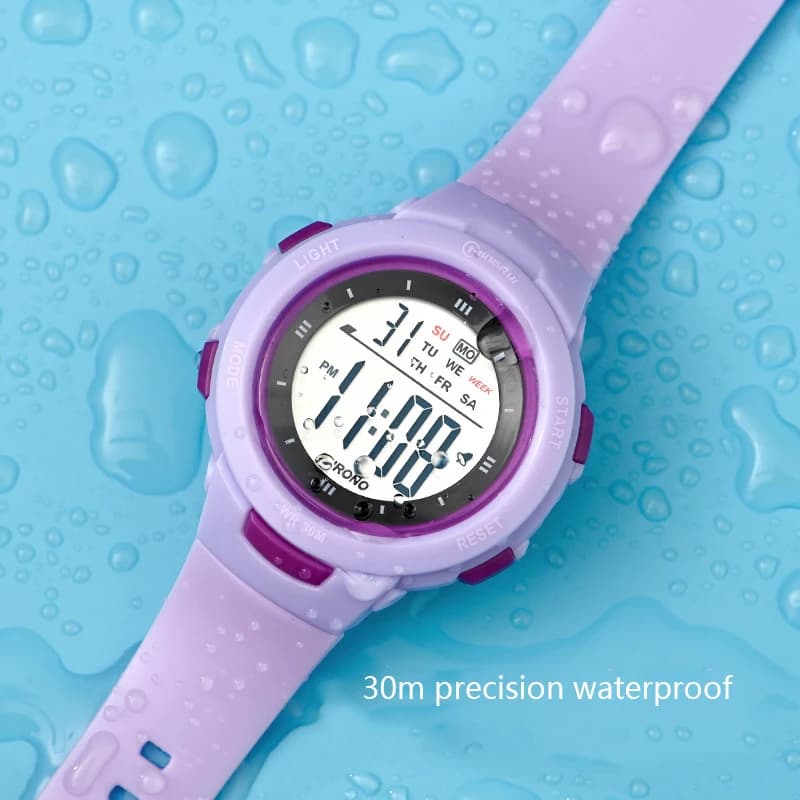 UTHAI Orologi per bambini Moda sportiva Sveglia impermeabile luminosa Orologi intelligenti Orologio elettronico per ragazzi e ragazze Regalo