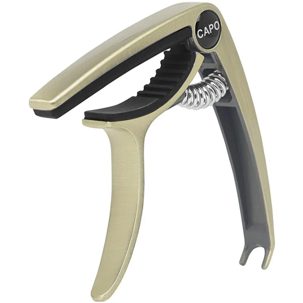 Capotasto per Chitarra in Lega di Alluminio Antiruggine Robusto per Chitarra Elettrica Acustica Classica Ukulele Folk, Accessori per Accordatore a Morsetto