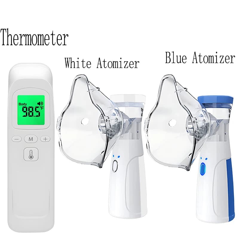 Medical Temperature Infrared Thermometer Forehead Digital Non-contact Thermomete Mesh Atomizer Humidifier Nebulizer Tool