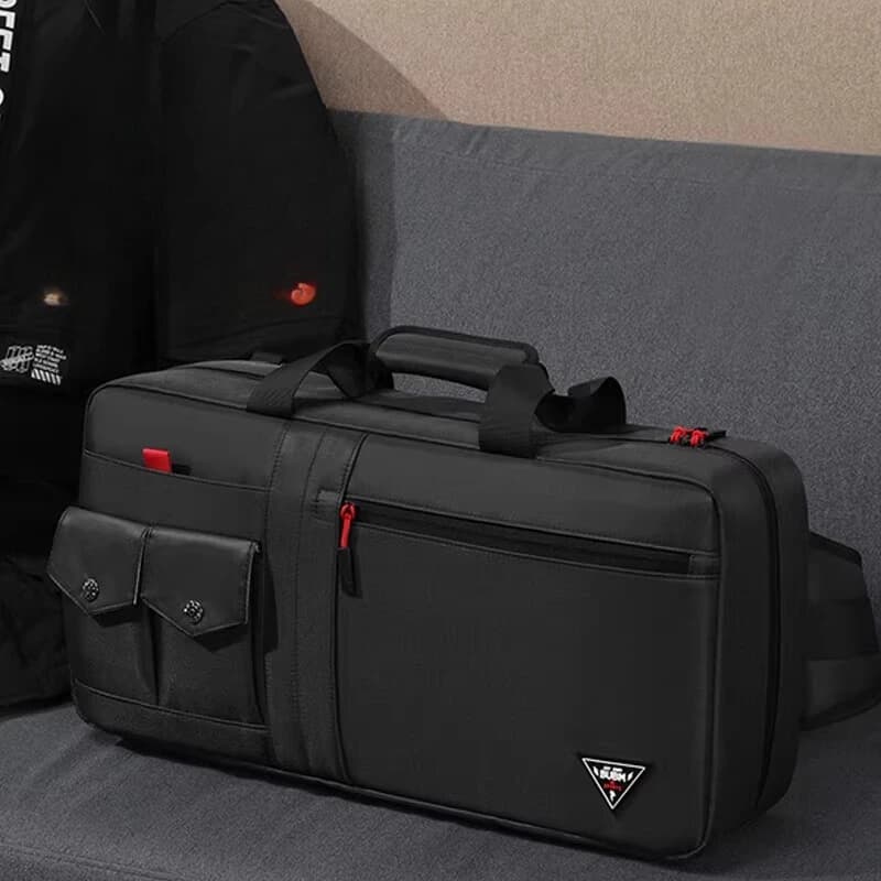 Portable Travel Game Shoulder Bag for Keyboard Storage Case with Headset Mouse E-Sports Gear Organizer