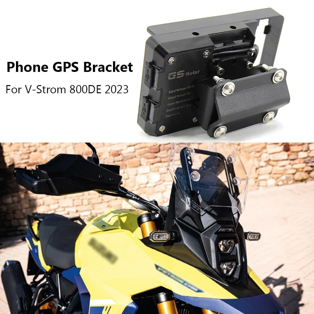 Per SUZUKI V-Strom Vstrom 800DE 2023 supporto per telefono anteriore per moto supporto per Smartphone supporto per piastra GPS Navigaton