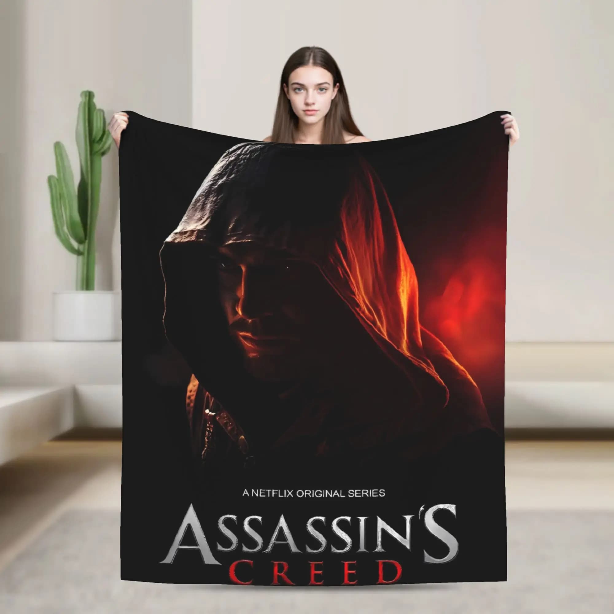 A-Assassins Game C-Creeds Blanket Soft Print Plush Throw Blanket For Couch Bed Travel Office Flannel Bedspread Bed Cover
