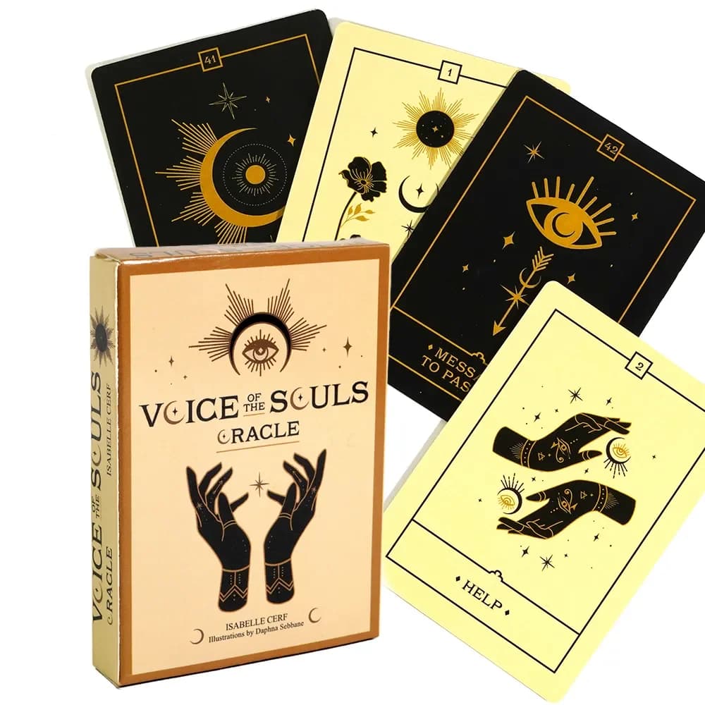 11*6.5cm voce delle anime Oracle 44 Full Color deck spirit guide and Souls Love Oracle Cards tarocchi per principianti