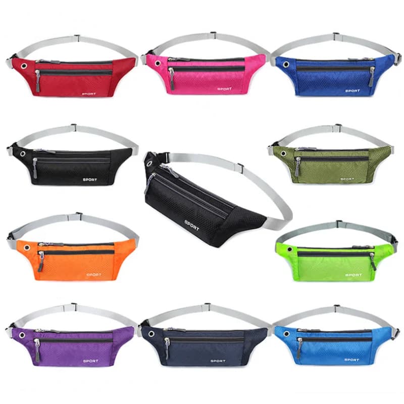 Men's Waist Bag for Sports Phone Mini Ultra-thin Waterproof Rain Bag New Hot Women Running Light Waist Bag