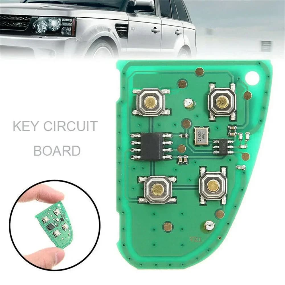 Chiave remota per allarme auto adatta per Jaguar X Tipo XJ XJR 4 pulsanti 433 MHz PARTE serratura porta