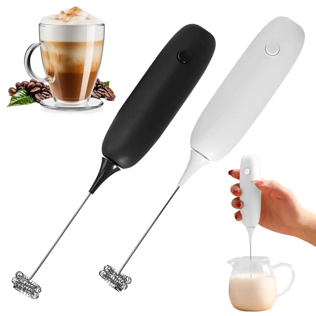 1PC modello di batteria frullino per le uova portatile miscelatore per schiuma da cucina miscelatore automatico per schiuma di latte per caffè utensili per frusta da cucina