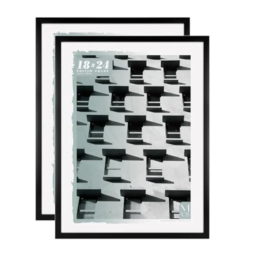 Cornice per Poster Tradizionale, Verticale e Orizzontale, Cornice Grande da Appendere per Foto, Poster e Stampe d'Arte