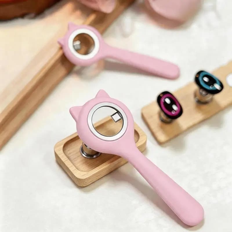 3-Second Hollow Cat Eye Magnet Strong Power Ring With Handle Magnet Fast Black Hole Effect For Magnetic Nail Art Beginner