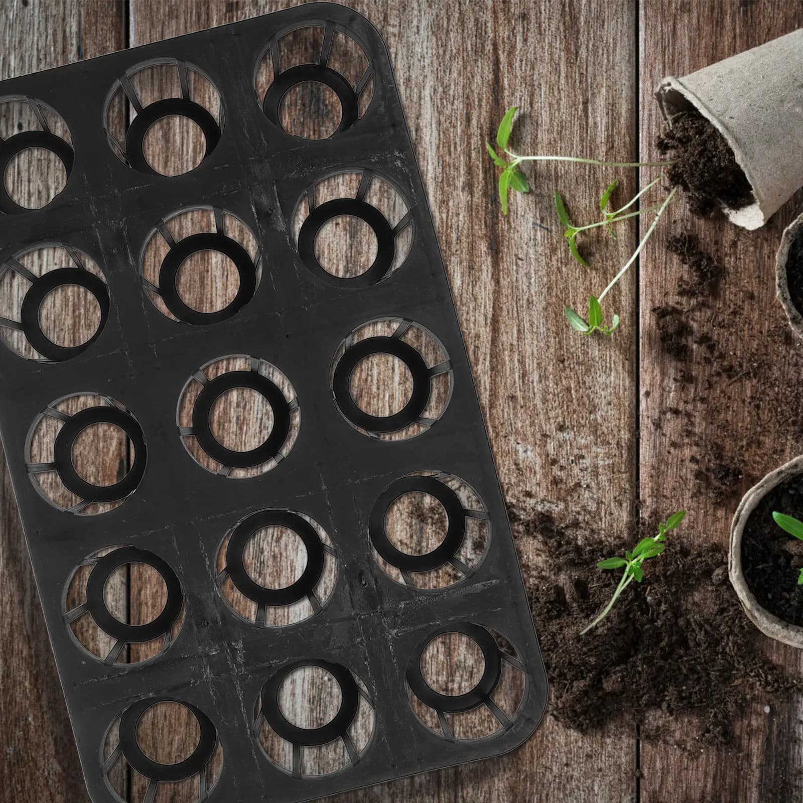 Planting Tray Mesh Gardening Germination Pot Saucers for Plants Planter Drainage Embryo Potted Trays Pots Plastic