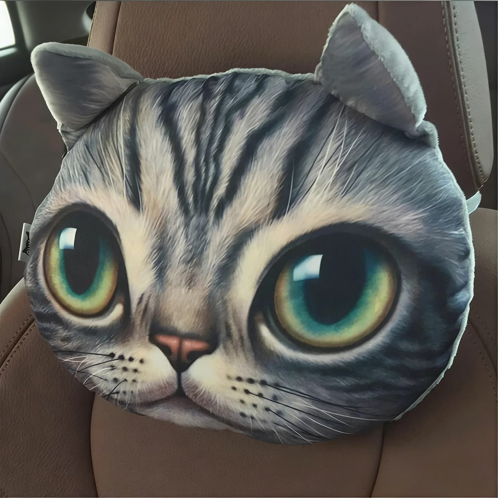 Cuscino poggiatesta e supporto per il collo a forma di gatto, con carbone attivo deodorante e deumidificante, imbottitura per il collo a forma di gatto/fascia per il collo
