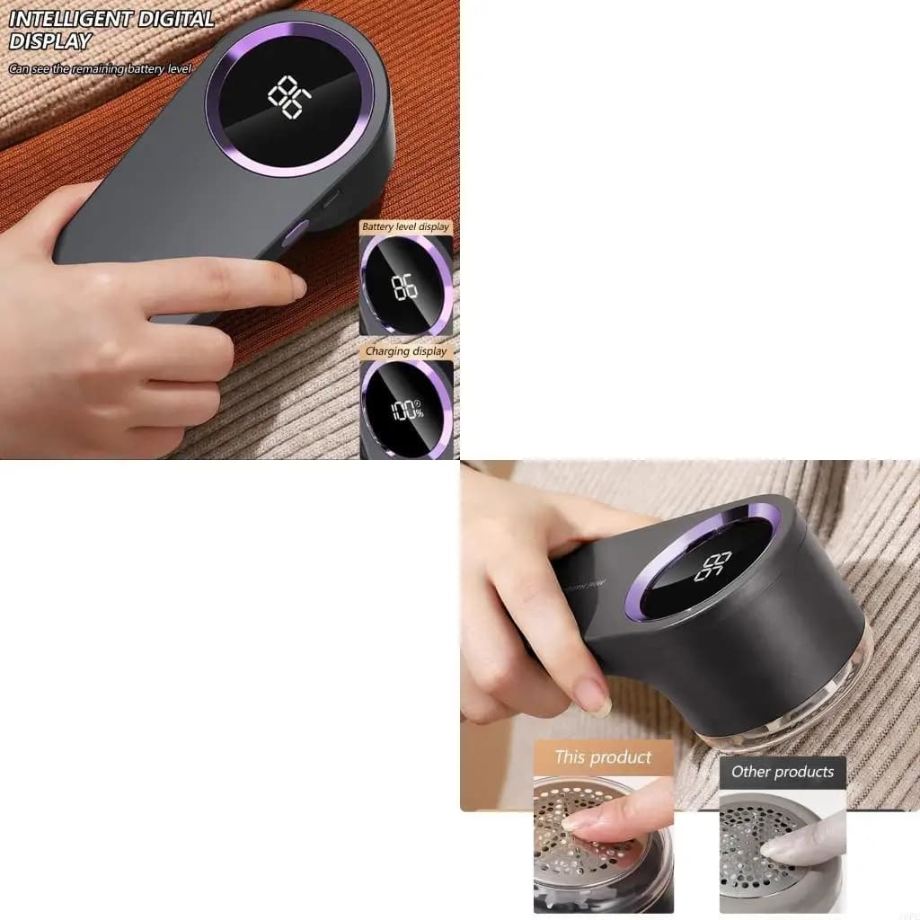 J6PE LED Digital Display Fabric Groomers Fabric Shavers for Clothing and Furniture
