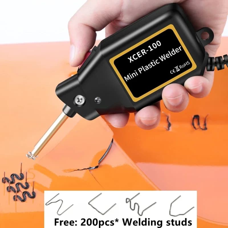 Saldatore di plastica 100W Pistola di calore Cucitrice a caldo Saldatrice di plastica Paraurti Saldatore Graffette Paraurti Kit di strumenti per auto di riparazione