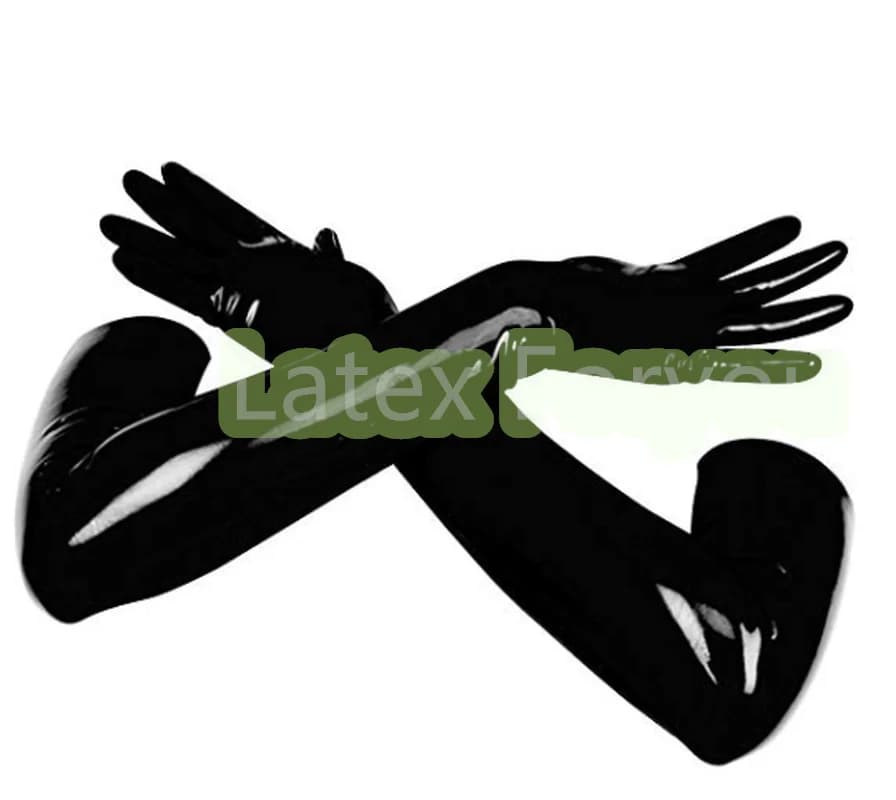 Spedizione gratuita! Guanti classici realizzati con stampo liscio caldo Basic guanti lunghi in lattice Opera in lattice naturale al 100% guanti in gomma Fetish Latex