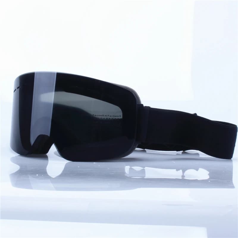 Occhiali da Snowboard da sci donna uomo maschera da sci per occhiali UV400 protezione da neve sopra gli occhiali per adulti doppia lente antiappannamento cilindrica