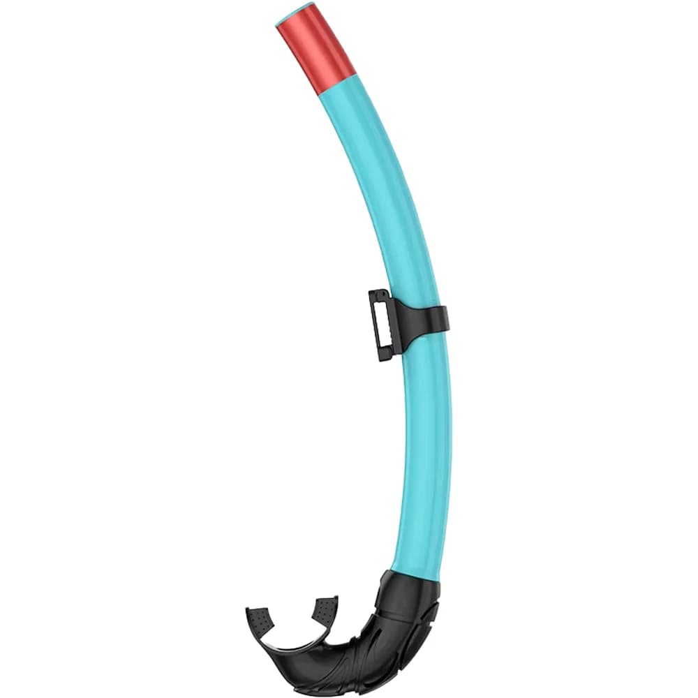 Traditional silicone mouthpiece for fully wet diving, large diameter breathing tube, for apnea, swimming training, snorkeling