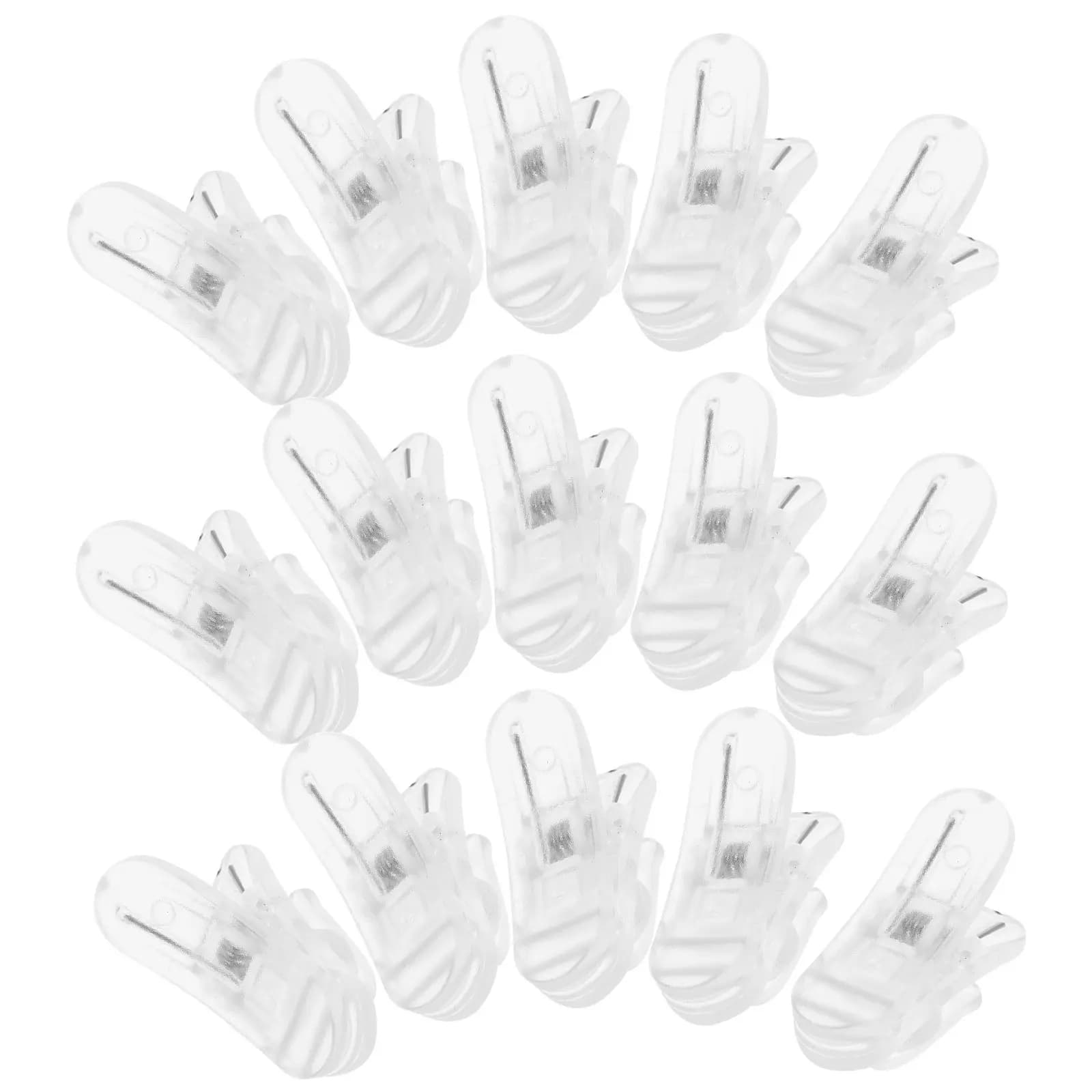 50 Pezzi Clip per Microfono Lavalier, Supporti per Microfono da Colletto, Clip di Ricambio per Microfono da Bavero per Gestione Cavi e Microfoni a Clip