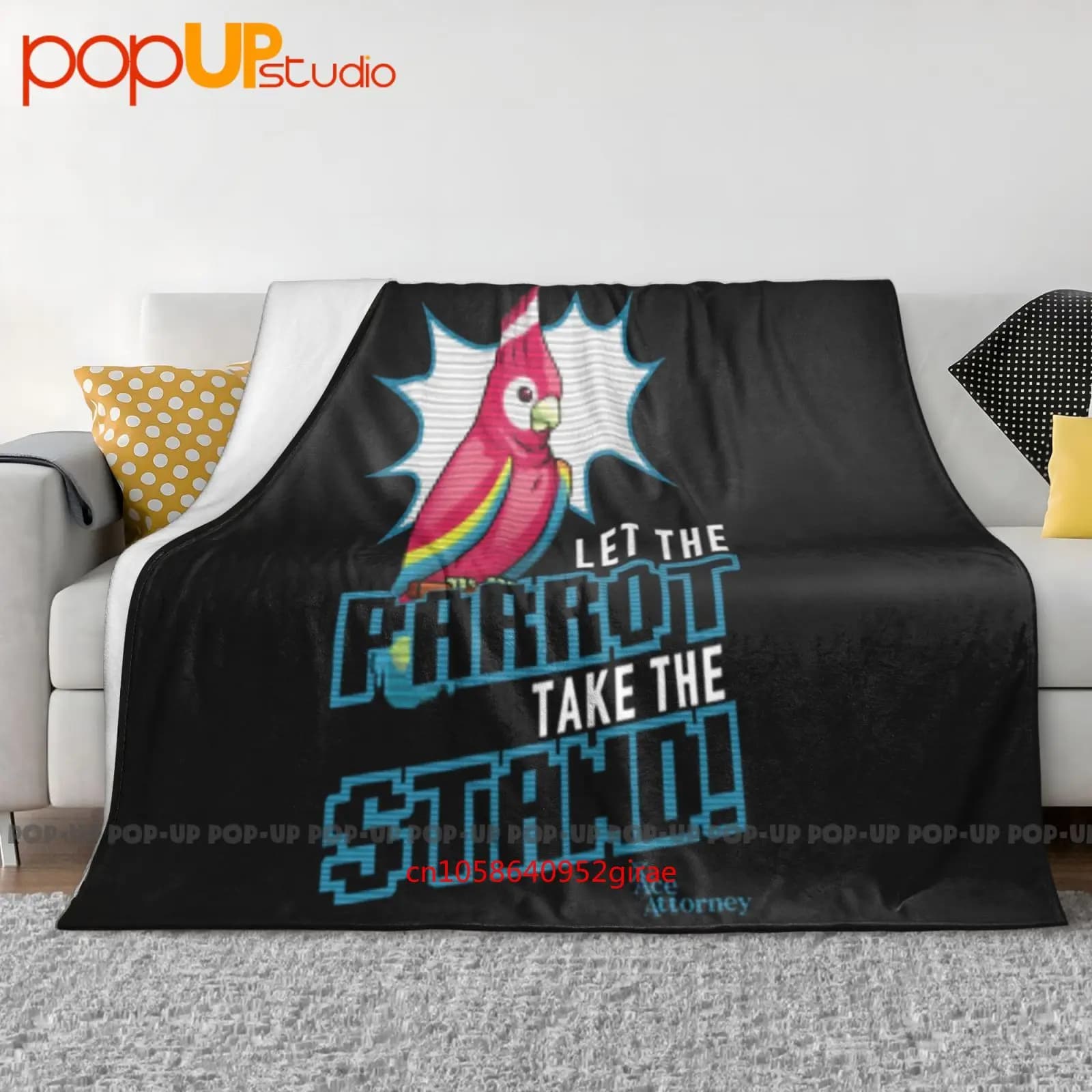 Ace Attorney Parrot Coperta ultra morbida trapunta invernale Copridivano Copriletto