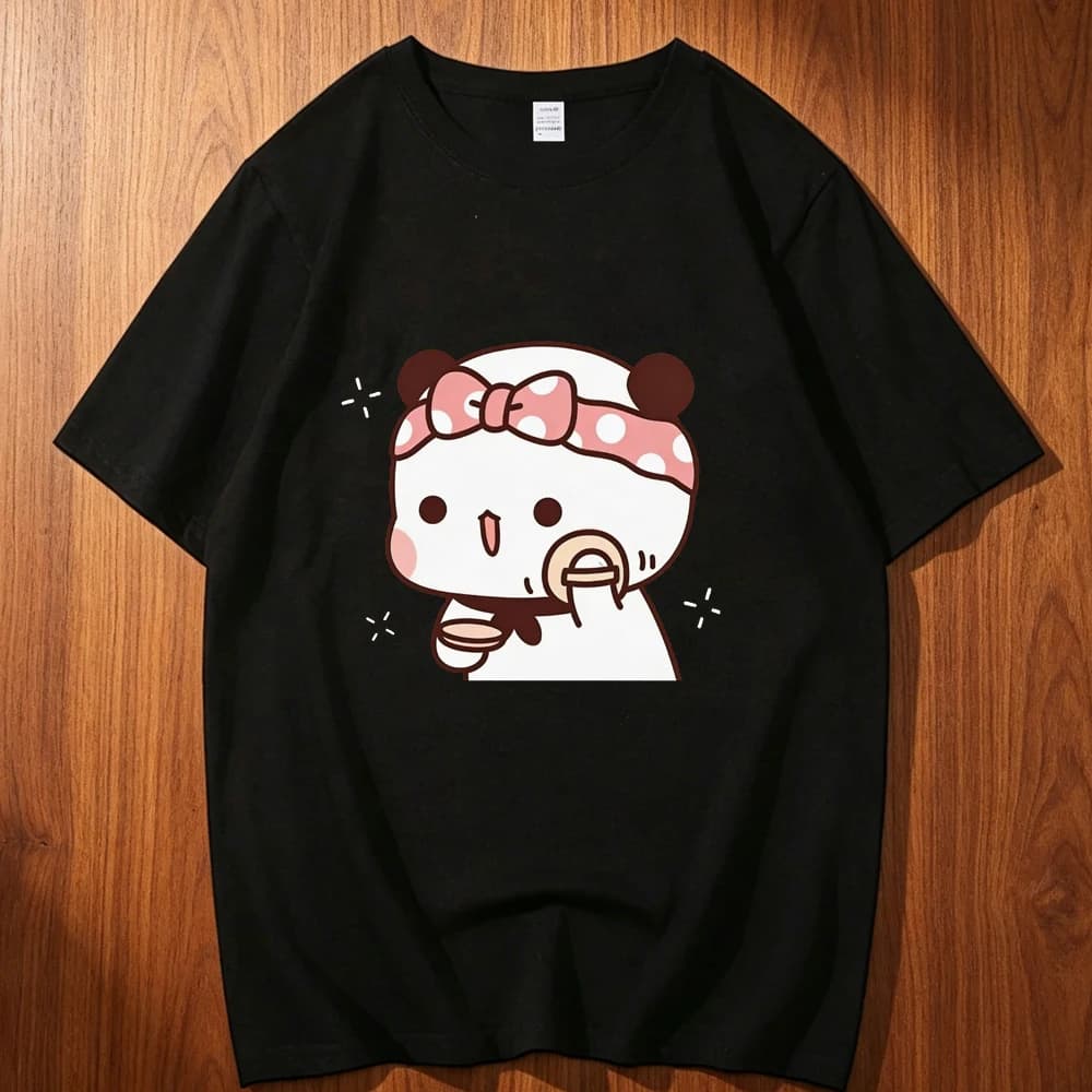 Bubu Dudu cotton shirt men 2000s Grunge Pop Culture Retro t-shirt Graphic korean clothes Y2k 2000s